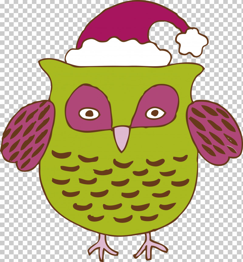 Owl Bird Pink Cartoon Bird Of Prey PNG, Clipart, Bird, Bird Of Prey, Cartoon, Cartoon Owl, Christmas Animal Free PNG Download