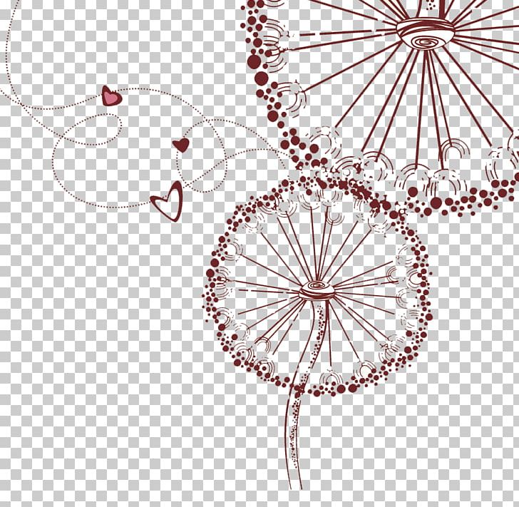 Euclidean PNG, Clipart, Area, Background, Black Dandelion, Body Jewelry, Cartoon Free PNG Download