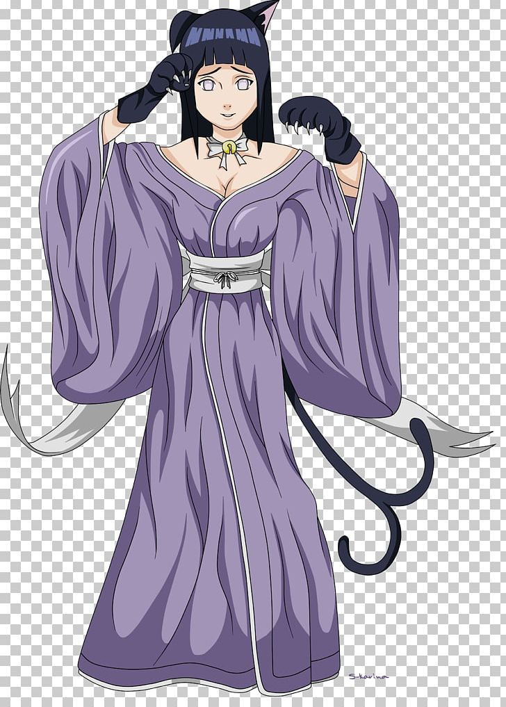 Hinata Hyuga Anime Naruto Bakeneko Costume PNG, Clipart, Anime, Art Book, Bakeneko, Cartoon, Cat Free PNG Download