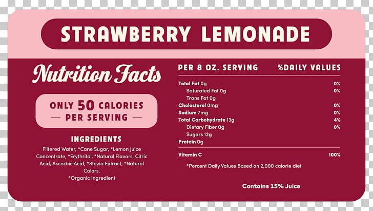 Lemonade Nutrition Facts Label Juice Nutrient Food PNG, Clipart, Area, Brand, Concentrate, Food, Food Drinks Free PNG Download