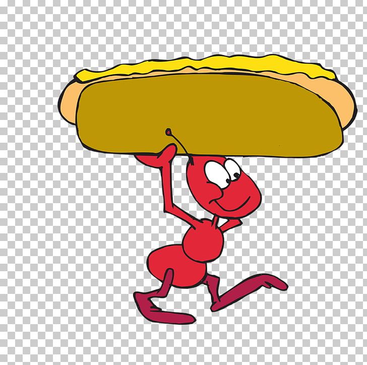 Ant Hot Dog PNG, Clipart, Animation, Ant, Area, Artwork, Cartoon Free PNG Download