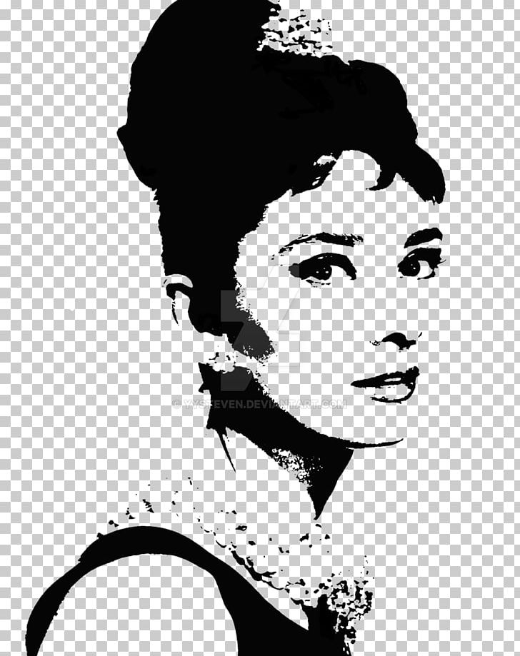Breakfast At Tiffany's Photography Stencil Art PNG, Clipart, Art, Audrey Hepburn, Beauty, Black And White, Black Hair Free PNG Download
