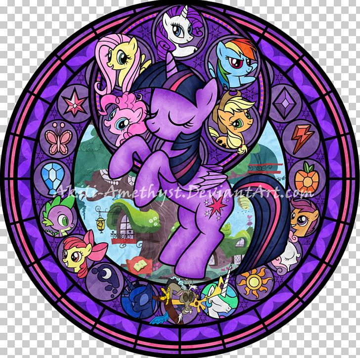 Twilight Sparkle Window Stained Glass Pony PNG, Clipart, Art, Circle, Deviantart, Fictional Character, Friendship Is Magic Free PNG Download