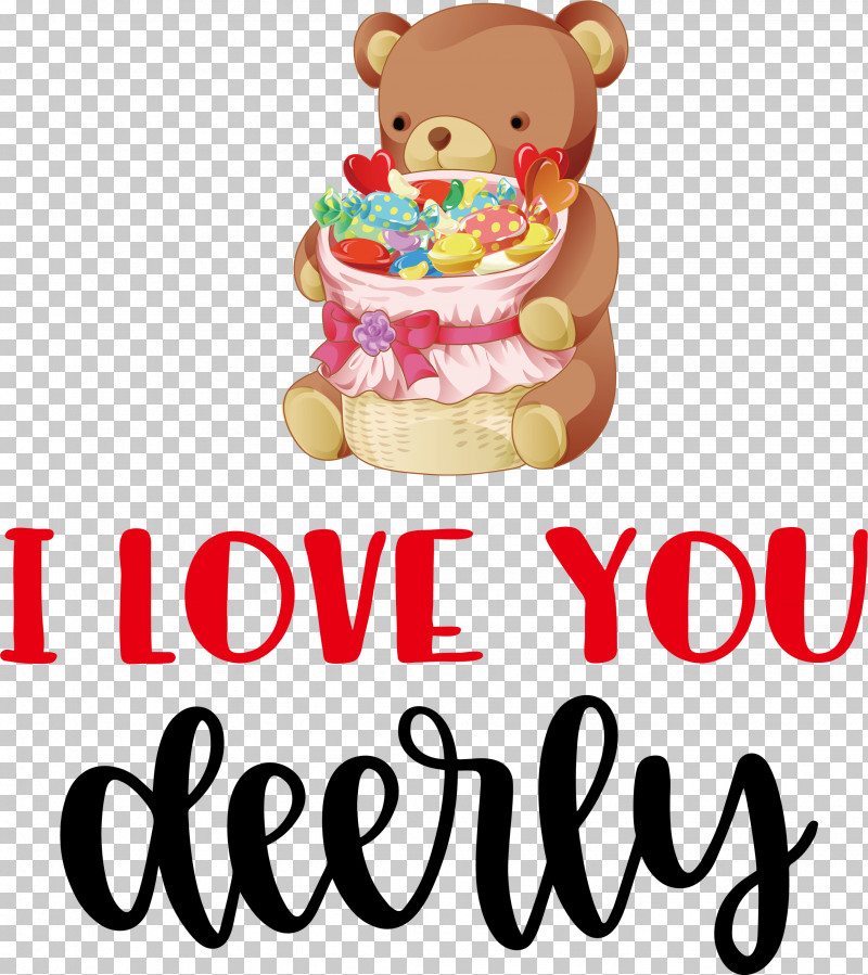 I Love You Deerly Valentines Day Quotes Valentines Day Message PNG, Clipart, Bears, Cartoon, Meter, Teddy Bear, Wedding Free PNG Download