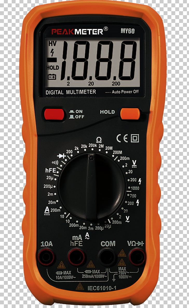 Digital Multimeter Ohmmeter Ammeter Capacitance Meter PNG, Clipart, Ac Adapter, Capacitance Meter, Digital Data, Digital Multimeter, Direct Current Free PNG Download