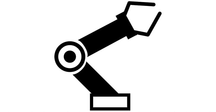 Robotic Arm Robotics Icon PNG, Clipart, Android, Angle, Arm, Black, Black And White Free PNG Download