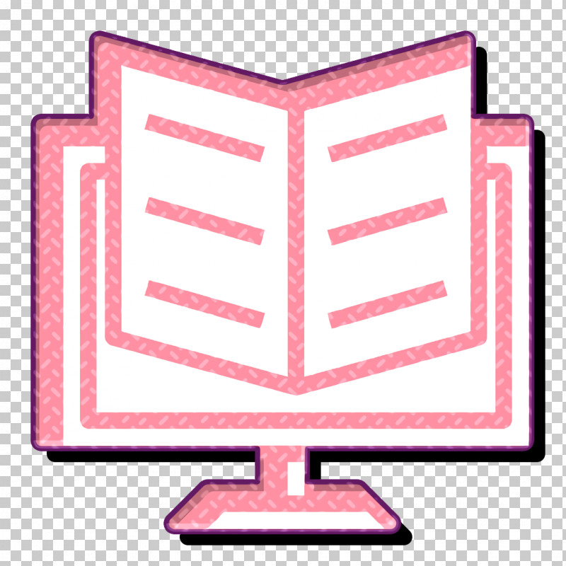 Ebook Icon Digital Service Icon PNG, Clipart, Digital Service Icon, Ebook Icon, Line, Pink, Rectangle Free PNG Download