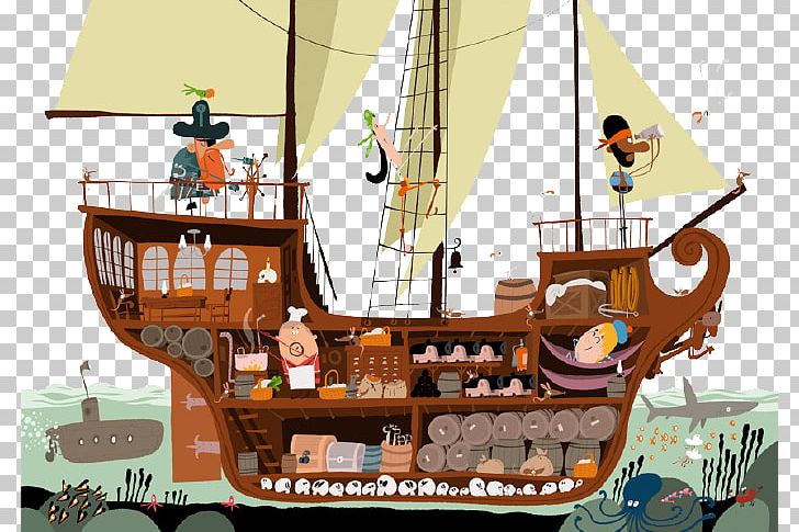 Piracy Adobe Illustrator Galleon PNG, Clipart, Animals, Caravel, Cartoon, Cartoon Animals, Cartoon Characters Free PNG Download