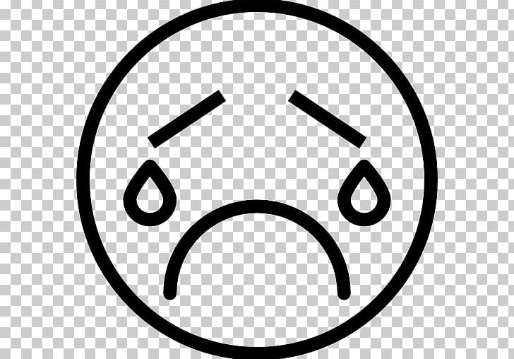 Emoticon Computer Icons Smiley PNG, Clipart, Angle, Black And White, Circle, Computer Icons, Crying Free PNG Download