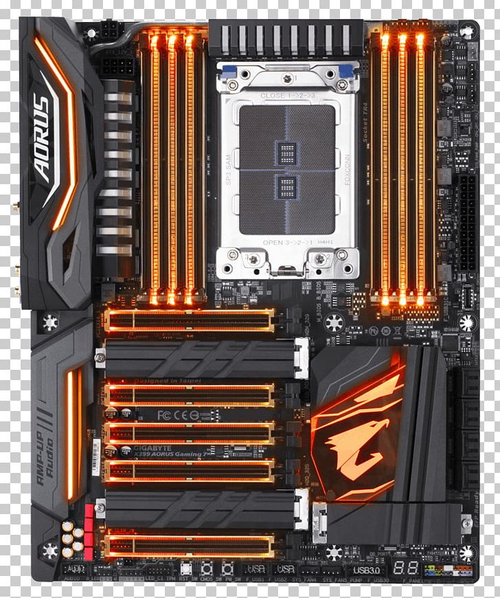 Socket AM4 Gigabyte X399 AORUS Gaming 7 PNG, Clipart, Advanced Micro Devices, Central Processing Unit, Computer Hardware, Electronic Device, Io Card Free PNG Download
