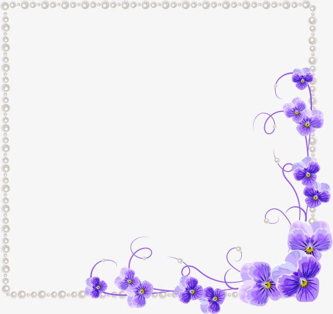 Purple Orchid Flower Border Texture PNG, Clipart, Border, Border Clipart, Box, Clothing, Decoration Free PNG Download