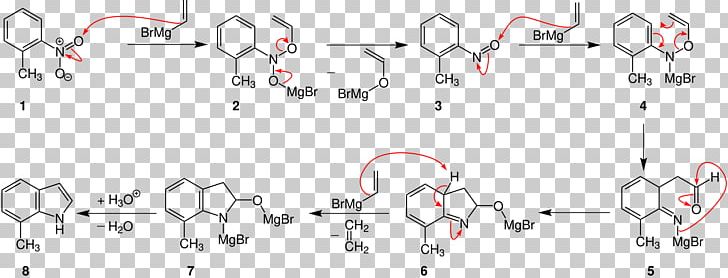 Bartoli Indole Synthesis Fischer Indole Synthesis Chemical Synthesis Chemical Reaction PNG, Clipart, Angle, Arene Substitution Pattern, Auto Part, Bicyclic, Body Jewelry Free PNG Download