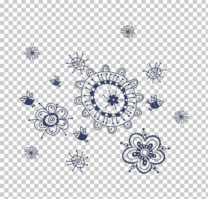 Flower Floral Design Wall Drawing PNG, Clipart, Area, Azul, Blue, Circle, Como Free PNG Download