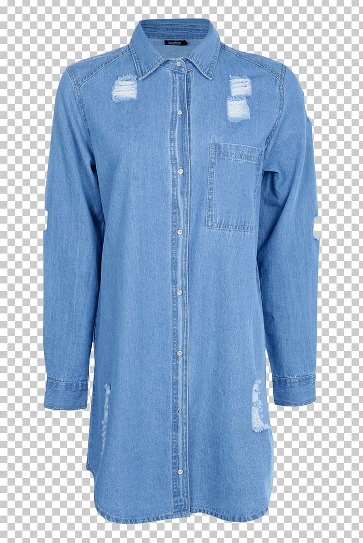 T-shirt Robe Denim Shirtdress Blouse PNG, Clipart, Blouse, Blue, Boohoo, Button, Clothing Free PNG Download