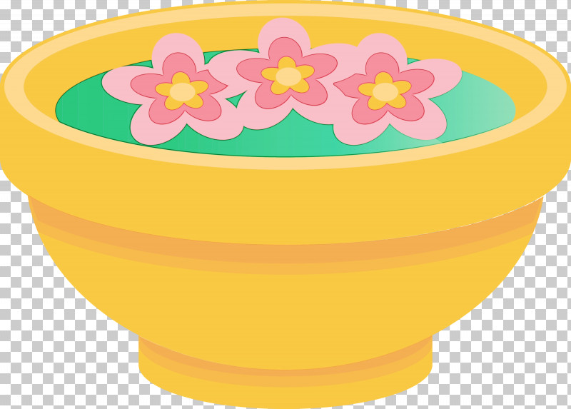 Ceramic Flowerpot Mixing Bowl Yellow Bowl M PNG, Clipart, Bowl, Bowl M, Ceramic, Cup, Flower Free PNG Download
