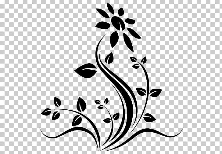 Flower Silhouette PNG, Clipart, Artwork, Black, Black And White, Branch, Computer Icons Free PNG Download