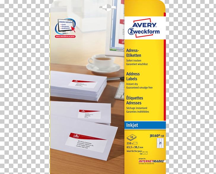 Standard Paper Size Label Avery Zweckform Avery Dennison PNG, Clipart, Address, Avery Dennison, Avery Zweckform, Brand, Carton Free PNG Download