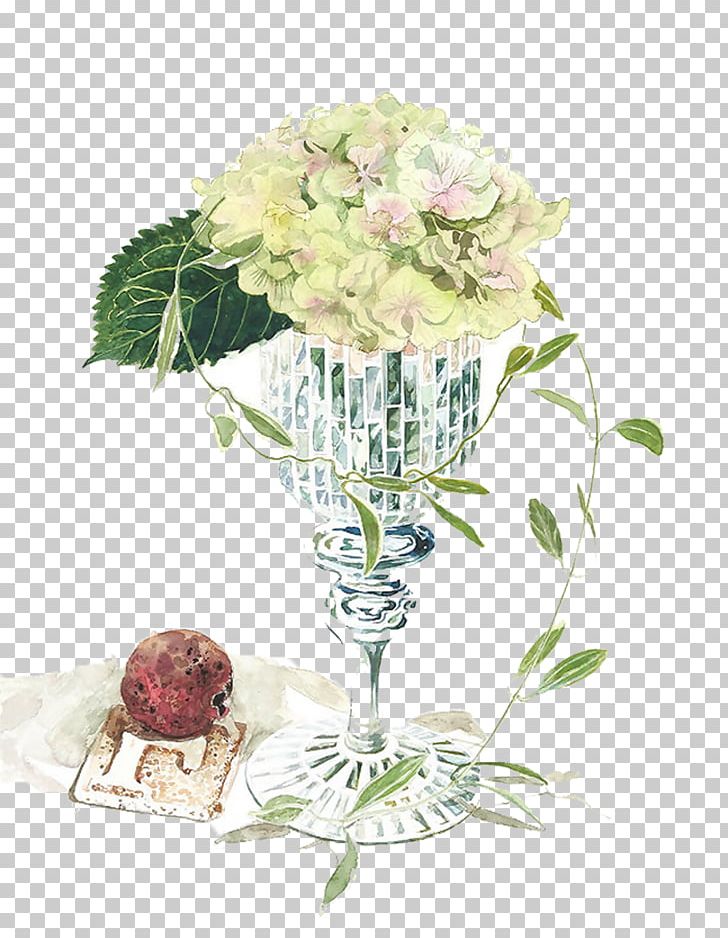 French Hydrangea Floral Design Vase Flower PNG, Clipart, Artist, Champagne Stemware, Cut Flowers, Decoration, Decorative Patterns Free PNG Download