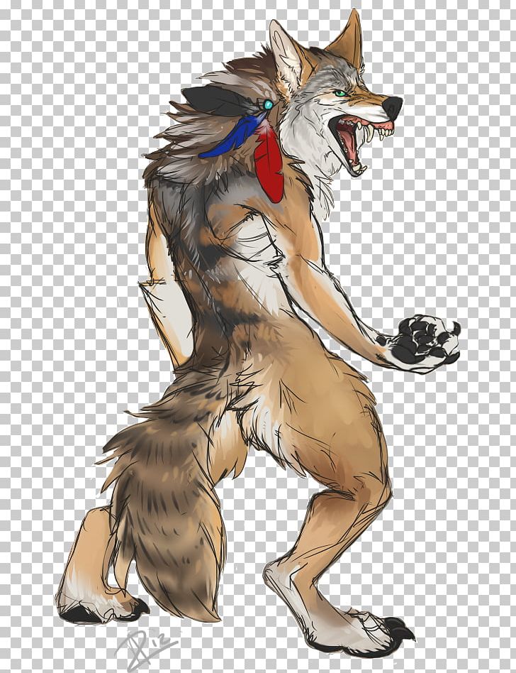 Coyote Drawing Art Werewolf PNG, Clipart, Animal, Art, Canidae, Carnivoran, Costume Design Free PNG Download
