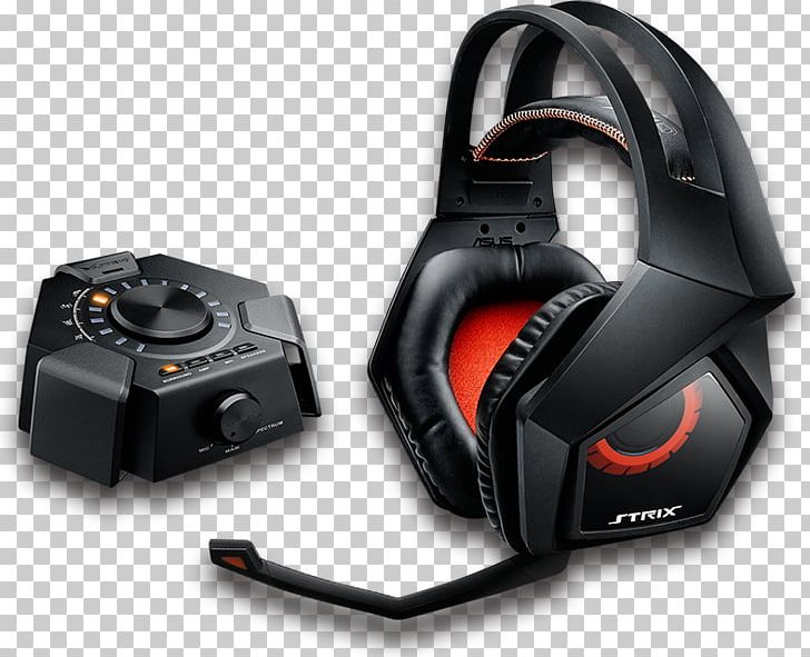 Headset ASUS STRIX 7.1 Computer Cases & Housings 7.1 Surround Sound Graphics Cards & Video Adapters PNG, Clipart, 71 Surround Sound, Asus, Audio, Audio Equipment, Computer Free PNG Download