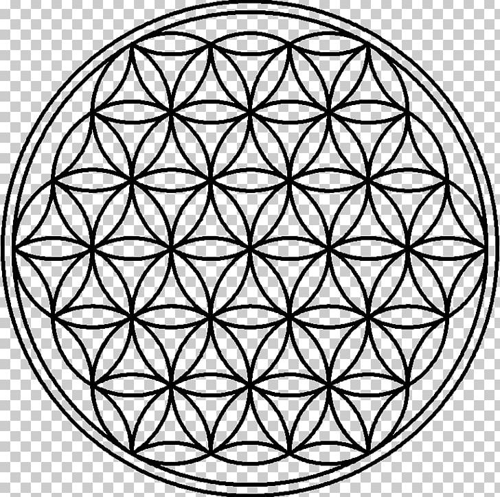 Overlapping Circles Grid Sacred Geometry Geometric Shape Vesica Piscis PNG, Clipart, Area, Art, Black And White, Circle, Drawing Free PNG Download