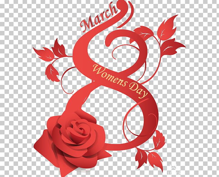 International Women's Day 8 March Woman Red PNG, Clipart, Free PNG Download