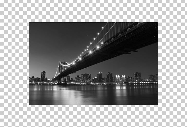 Manhattan Bridge Brooklyn Bridge Supermoon January 2018 Lunar Eclipse PNG, Clipart, Black And White, Bridge, Brooklyn Bridge, City, Cityscape Free PNG Download