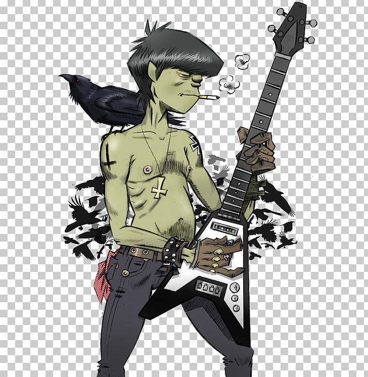 2-D Russel Hobbs Stoke-on-Trent Murdoc Niccals Gorillaz PNG, Clipart, Art, Bassist, Comic Book, Dirty Harry, Electric Guitar Free PNG Download
