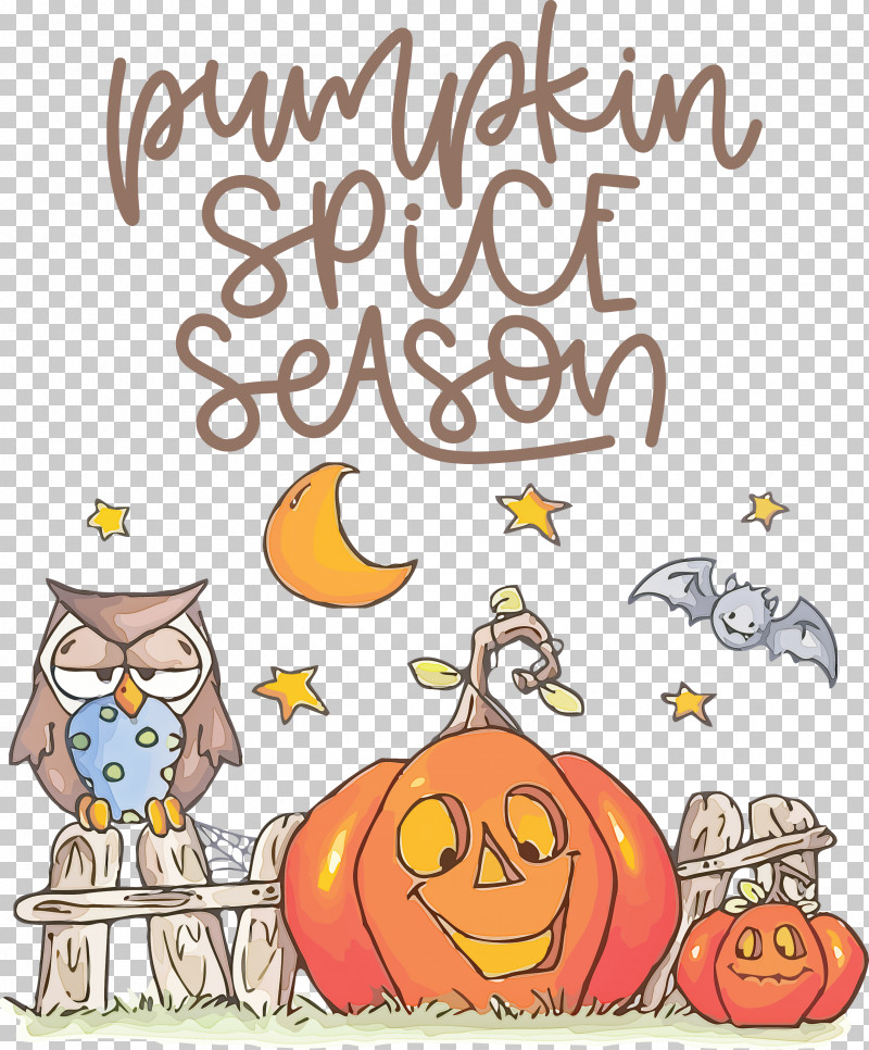 Autumn Pumpkin Spice Season Pumpkin PNG, Clipart, Autumn, Caricature, Christmas Day, Drawing, Field Pumpkin Free PNG Download