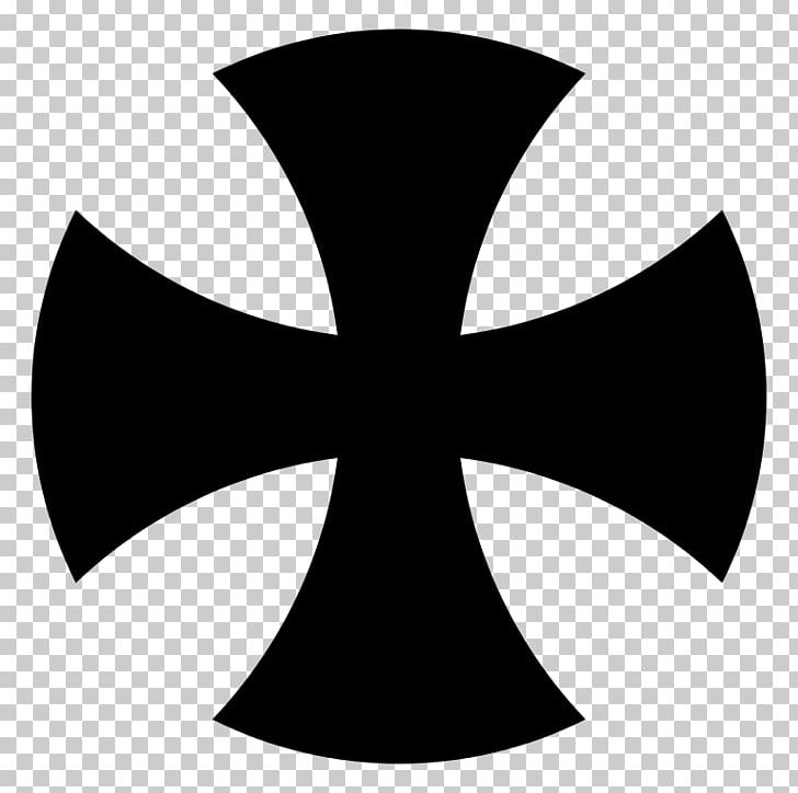 Cross Pattée Maltese Cross Christian Cross Crosses In Heraldry PNG, Clipart, Black And White, Christianity, Cross, Cross And Crown, Crosses In Heraldry Free PNG Download