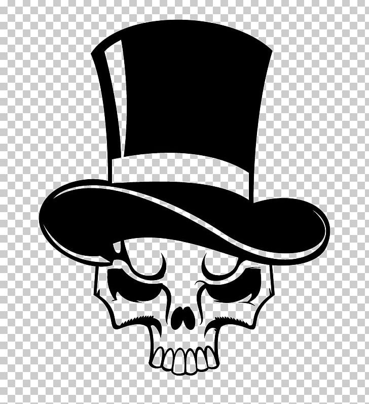 Tasmanian Devil Top Hat Skull PNG, Clipart, Baseball Cap, Black And White, Bone, Clipart, Drawing Free PNG Download