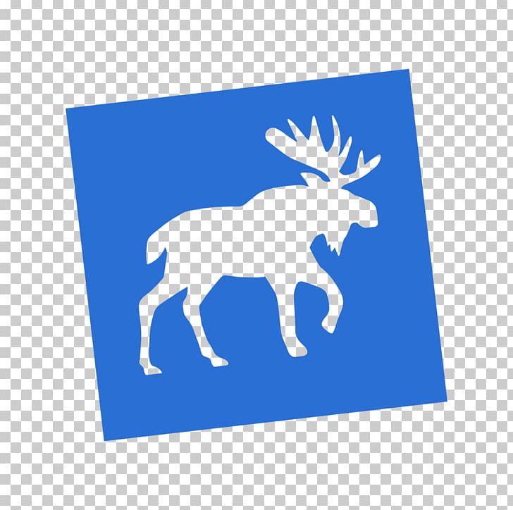 Blue Moose Reindeer Logo Snag Volleyball PNG, Clipart, Antler, Blue, Blue Moose, Brand, Breathability Free PNG Download