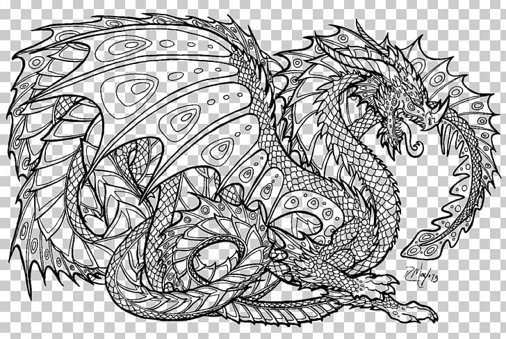 Coloring Book Chinese Dragon Child Adult PNG, Clipart, Adult, Art, Artwork, Black And White, Book Free PNG Download