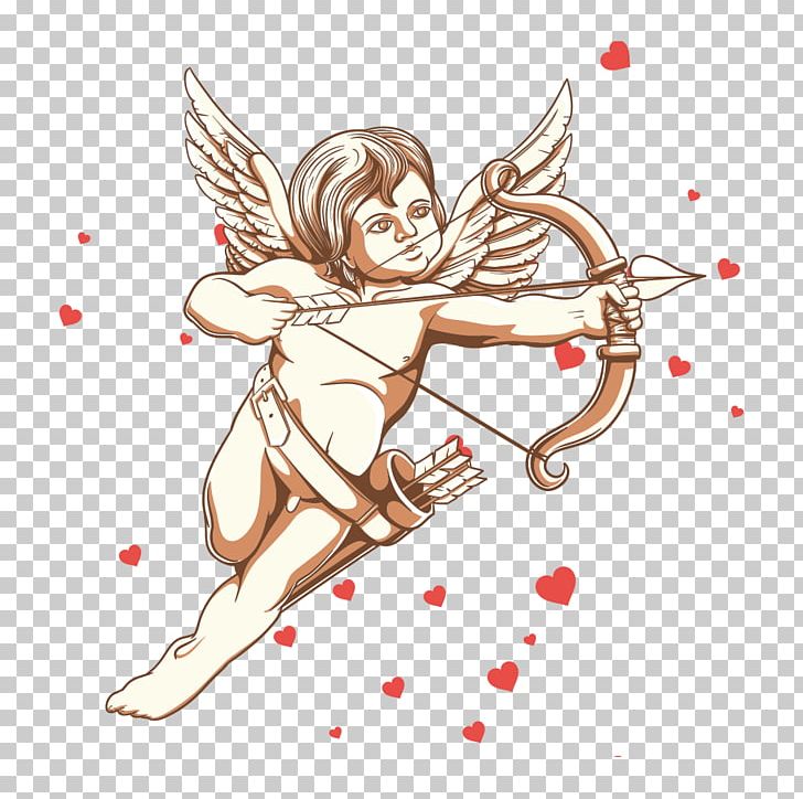 Cupid Cherub Illustration PNG, Clipart, Angel, Anime, Archery, Arrow, Art Free PNG Download