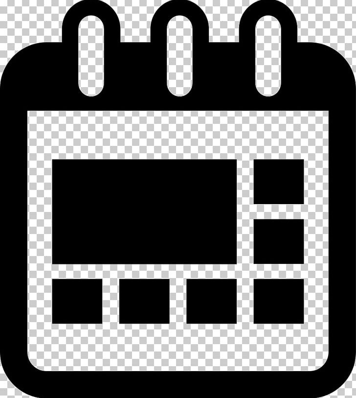Calendar Computer Icons Flat Design PNG, Clipart, Area, Black, Black And White, Brand, Calendar Free PNG Download