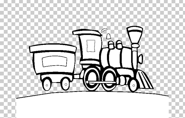 train black and white drawing