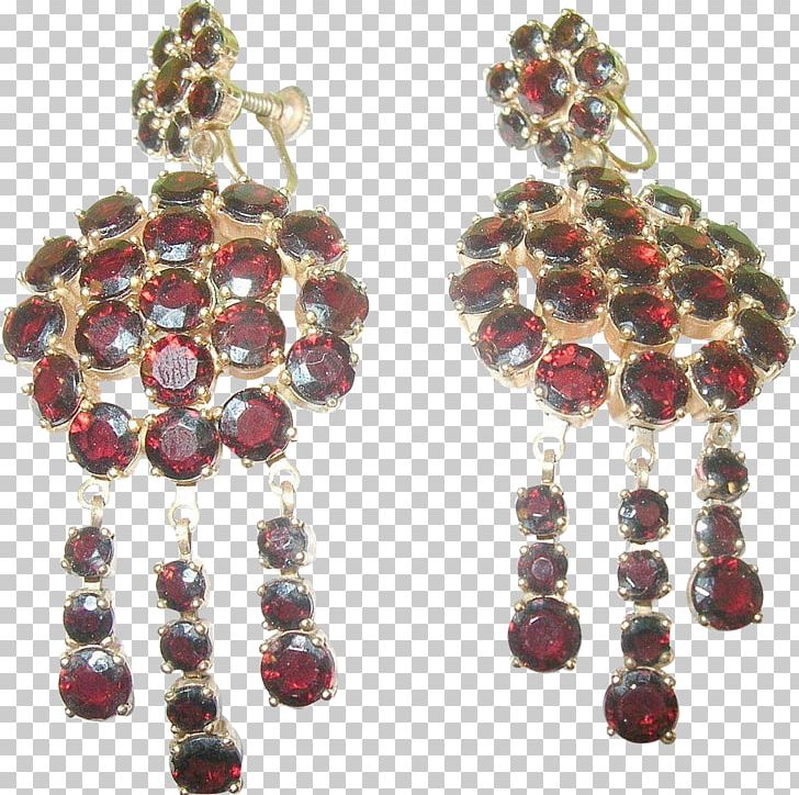 Earring Ruby Body Jewellery Maroon PNG, Clipart, Body Jewellery, Body Jewelry, Chandelier, Earring, Earrings Free PNG Download