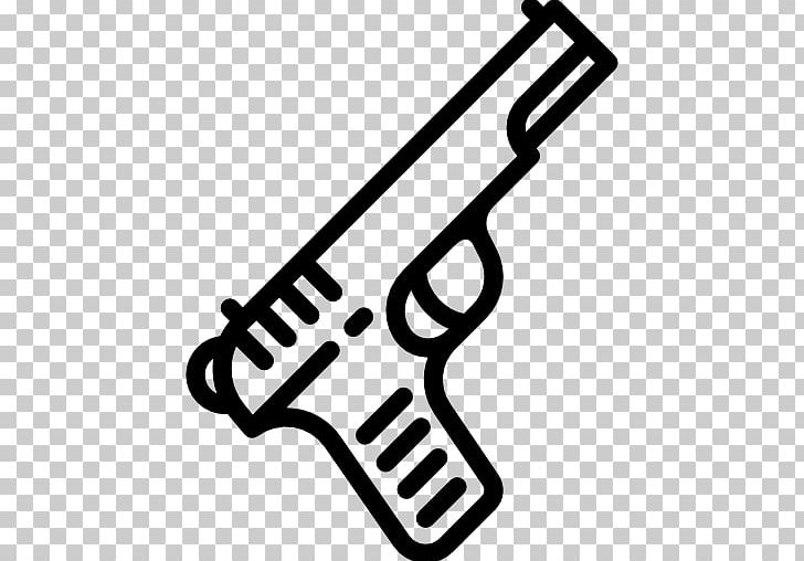 Weapon Computer Icons Pistol Gun PNG, Clipart, Angle, Black And White, Computer Icons, Download, Encapsulated Postscript Free PNG Download