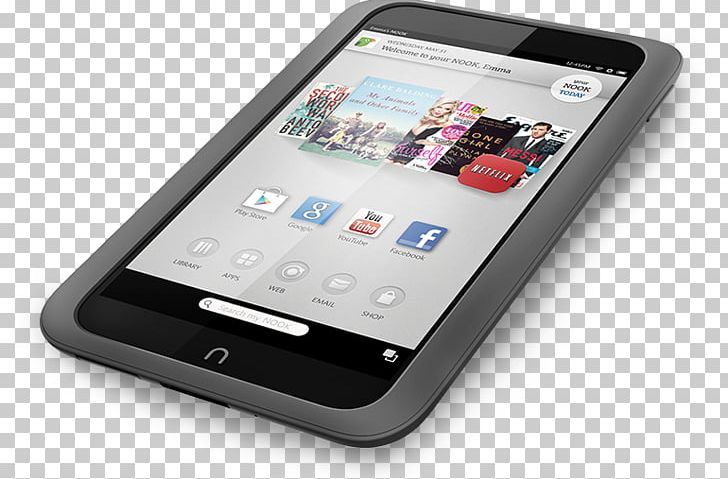Smartphone Feature Phone Barnes & Noble Nook HD Bntv400 Android Portable Media Player PNG, Clipart, Android, Barnes Noble Nook, Barnes Noble Nook Hd, Electronic Device, Electronics Free PNG Download