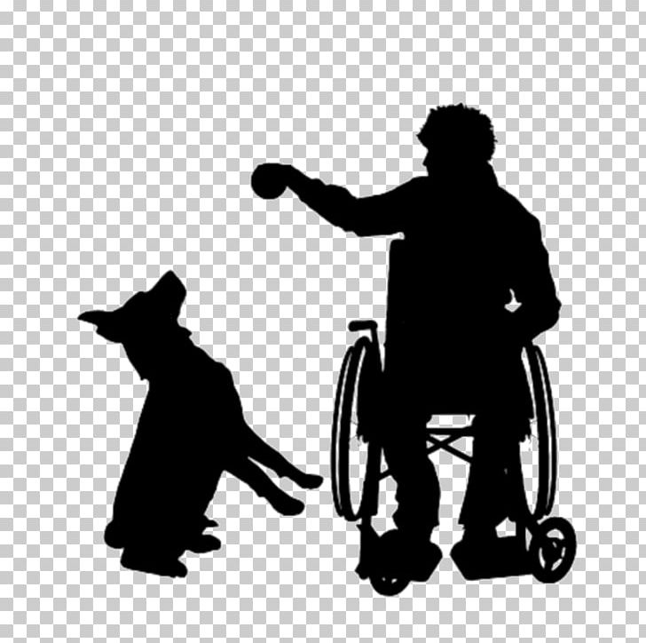 Dog Silhouette PNG, Clipart, Animals, Black, Black And White, Child, Disability Free PNG Download