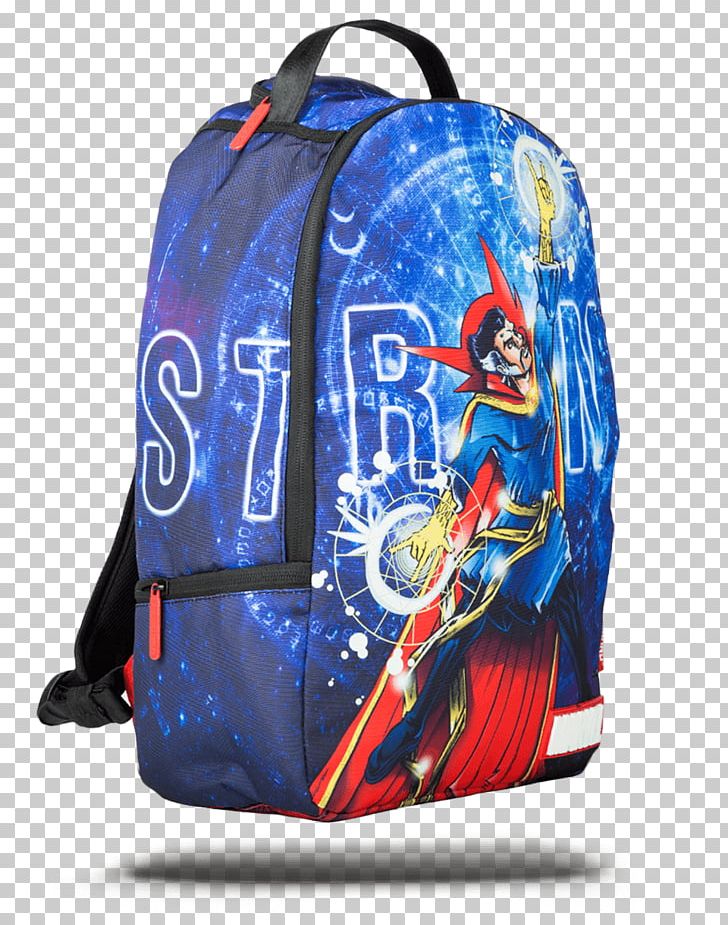 Bag Doctor Strange Backpack Blue Marvel Comics PNG, Clipart, Accessories, Backpack, Bag, Baggage, Blue Free PNG Download