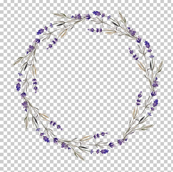 Wreath Lavender Flower PNG, Clipart, Circle, Creative, Drawing, Flowe