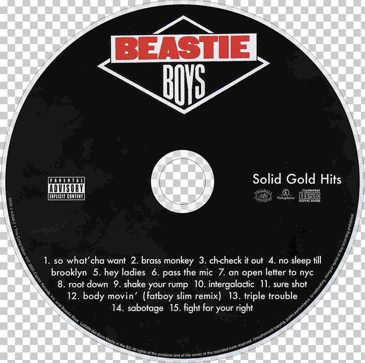 Compact Disc Solid Gold Hits Phonograph Record Beastie Boys LP Record PNG, Clipart, 2005, Beastie Boys, Brand, Compact Disc, Data Storage Device Free PNG Download