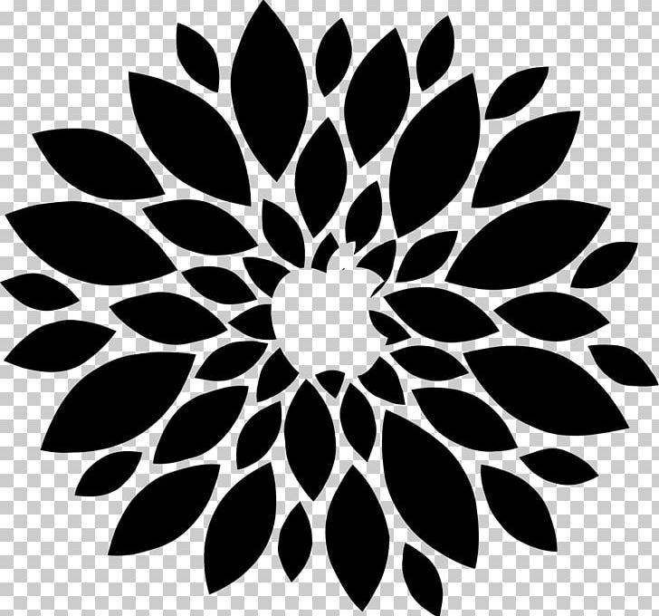 Flower Silhouette PNG, Clipart, Black, Black And White, Circle, Drawing, Electronics Free PNG Download