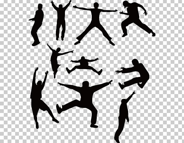 Street Dance Silhouette Hip-hop Dance PNG, Clipart, Animals, Arm, Art, Black And White, Breakdancing Free PNG Download