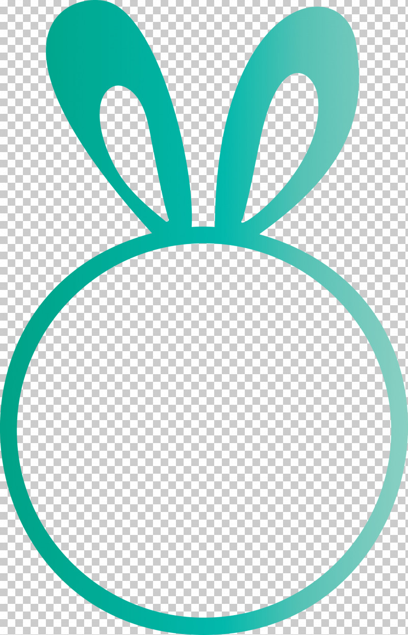 Easter Bunny Frame PNG, Clipart, Circle, Easter Bunny Frame, Green, Oval, Teal Free PNG Download