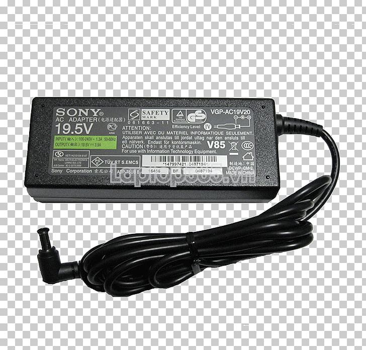 AC Adapter Vaio Laptop Power Cord PNG, Clipart, Ac Adapter, Adapter, Alternating Current, Battery Charger, Computer Free PNG Download