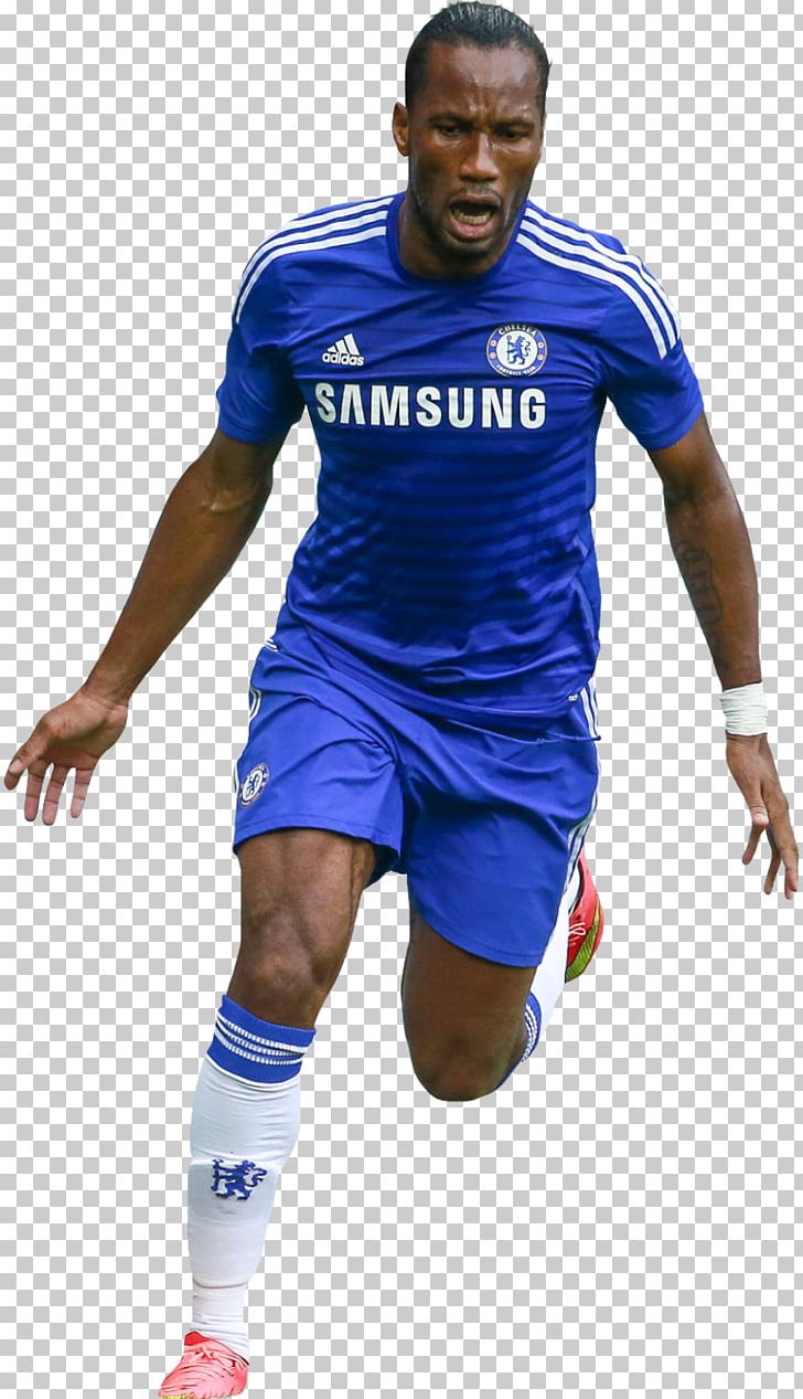 Didier Drogba Chelsea F.C. Premier League Jersey UEFA Champions League PNG, Clipart, Ball, Blue, Chelsea, Chelsea Fc, Clothing Free PNG Download