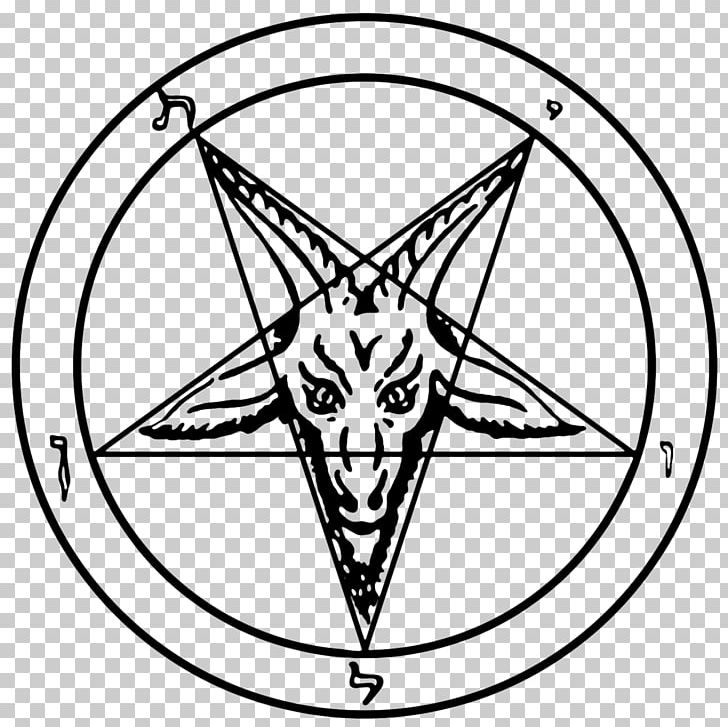 Church Of Satan Sigil Of Baphomet Satanism PNG, Clipart, Baphomet, Black, Black And White, Church Of Satan, Circle Free PNG Download