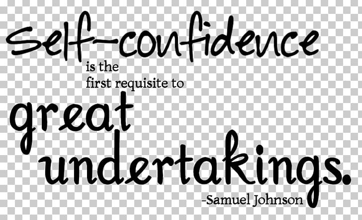 Self-confidence Is The First Requisite To Great Undertakings. Self-esteem Motivation PNG, Clipart, Angle, Area, Black, Brand, Confidence Free PNG Download